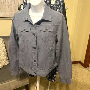 LL Bean Lightweight Jacket Blue/Gray Size XSmall, runs larger